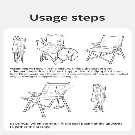 L04 quick-opening folding chair - Naturexplore - Naturehike - CNK2300JJ018 - Black