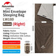LW180 Ultralight Cotton Sleeping Bag - Naturexplore - Naturehike - NH21MSD09 - M-Grayish Brown