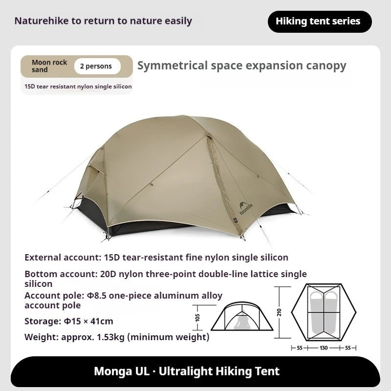 Mongar UL Hiking Tent 2 Person - Naturexplore - Naturehike - CNK2550WS016 - 