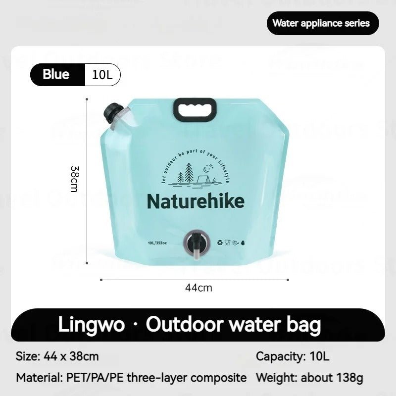 Naturehike Camping Water Bag 10L - Naturexplore - Naturehike - CNK2450CF027 - Blue/10L