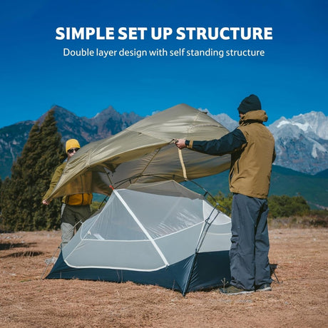 Naturehike Mongar UL 2 - Person Ultralight Backpacking Tent - Naturexplore - Naturehike - CNK2550WS016-S - Sand