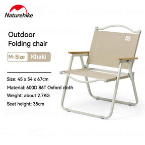 Naturehike Outdoor Folding Chair - Adult - Naturexplore - Naturehike - CNK2300JU012 - Khaki