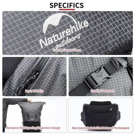 Naturehike Rock hiking Backpack - Naturexplore - Naturexplore - NH19BP095 - 60L+5L