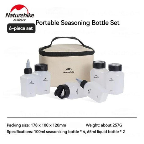 Naturehike seasoning bottle set - Naturexplore - Naturehike - CNH22CJ043 - 6 in 1