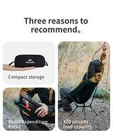 Naturehike Ultralight Auto - Snap Pop - Up Camping Chair - Naturexplore - Naturehike - CNK2550JJ013-B - Black