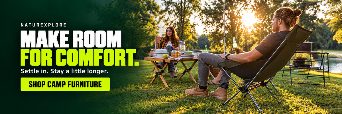 Naturexplore — Make room for comfort. Shop camp furniture.