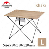 Outdoor lightweight folding table - Large - Naturexplore - Naturehike - NH20JJ020 - L-Khaki