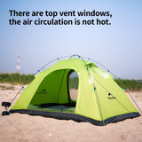 P Series Single Deck Tent 1 - 2 Persons - Naturexplore - Naturehike - CNK2450WS030 - Grass Green