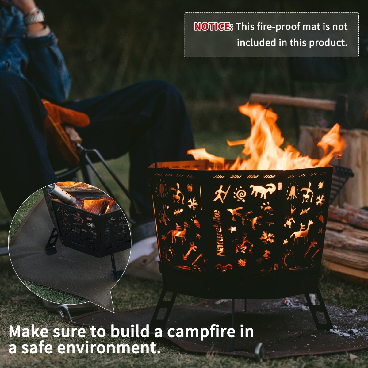 Portable Fire Pit - Naturexplore - Naturehike - 