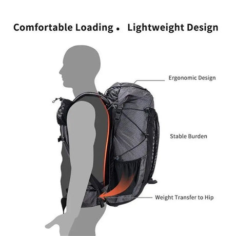 Rock hiking backpack - Naturexplore - Naturexplore - NH19BP095 - 60L+5L