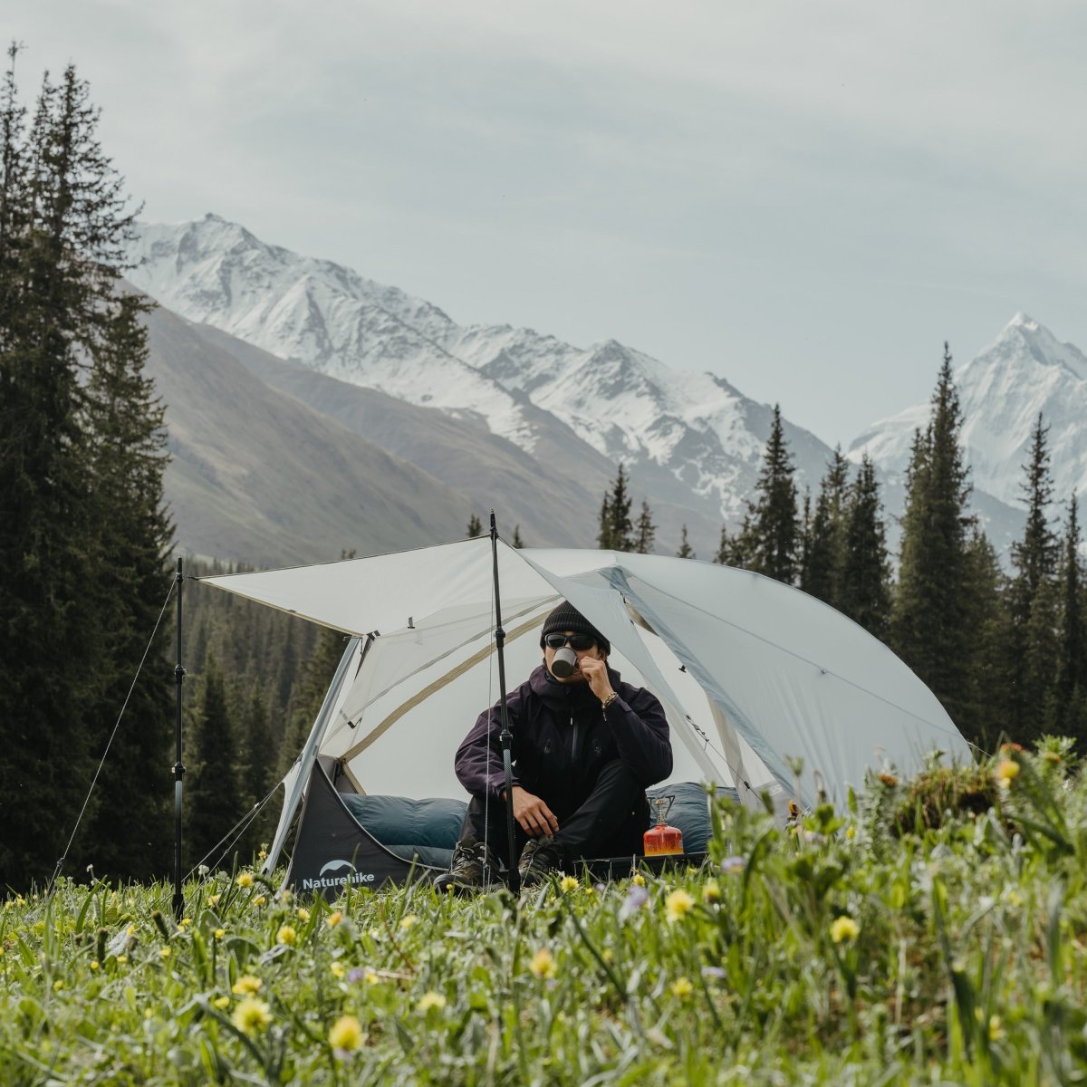 Star River UL 2 Person Ultralight Backpacking Tent - Naturexplore - Naturehike - CNK2450WS022-K - Khaki
