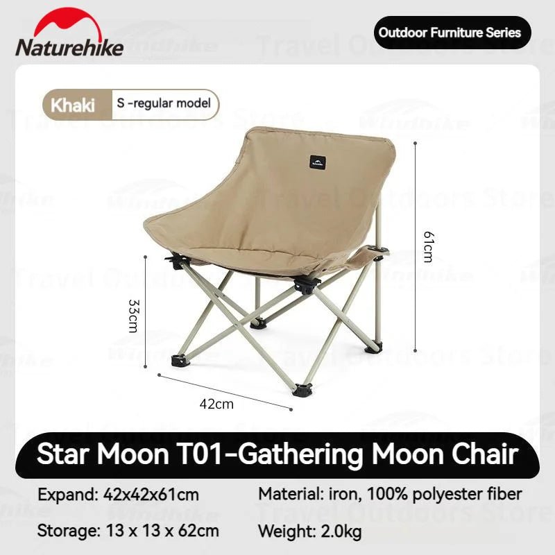 Stellaluna T01 Gathering Moon Chair - Naturexplore - Naturehike - Khaki For Kids