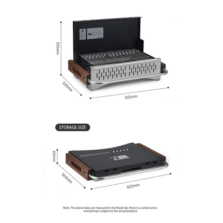 Tabletop Travel BBQ Grill - Naturexplore - Naturehike - CNK2300CJ010 - 
