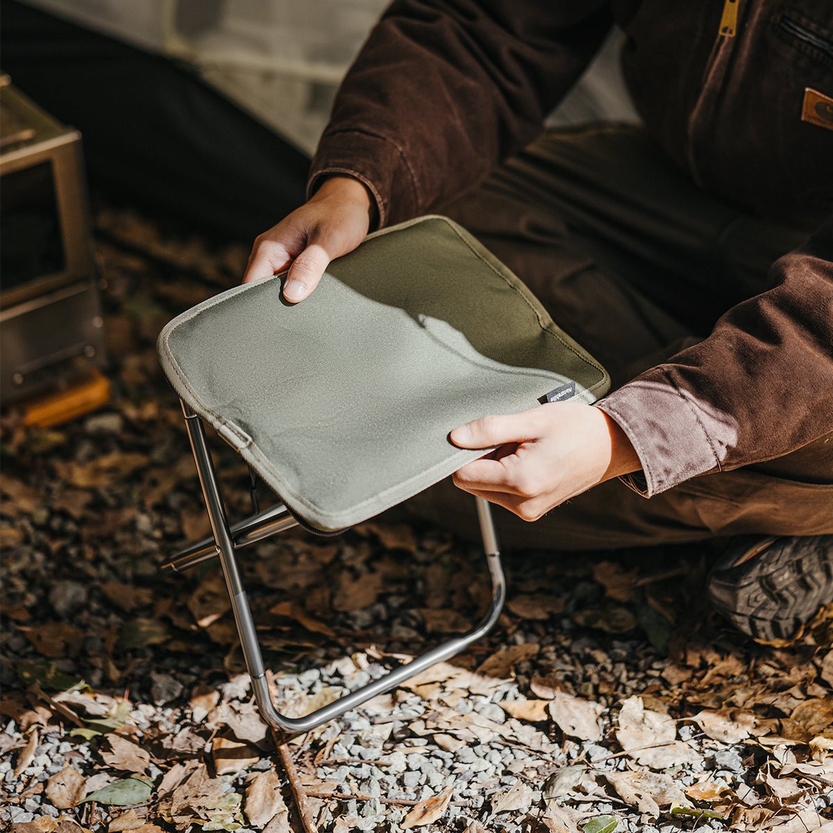 XL01 Ultra Light Folding Stool - Naturexplore - Naturehike - CNK2550JJ011-G - Green