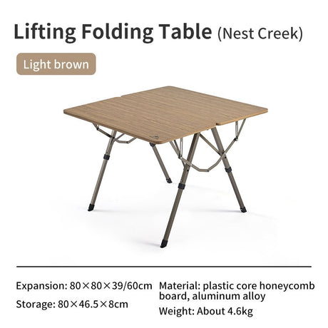 Adjustable height folding table - Naturexplore - Naturehike - CNH22JU054 -