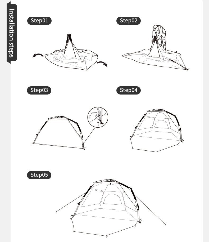 Automatic beach tent - Naturexplore - Naturehike - CNK2300ZP023 -