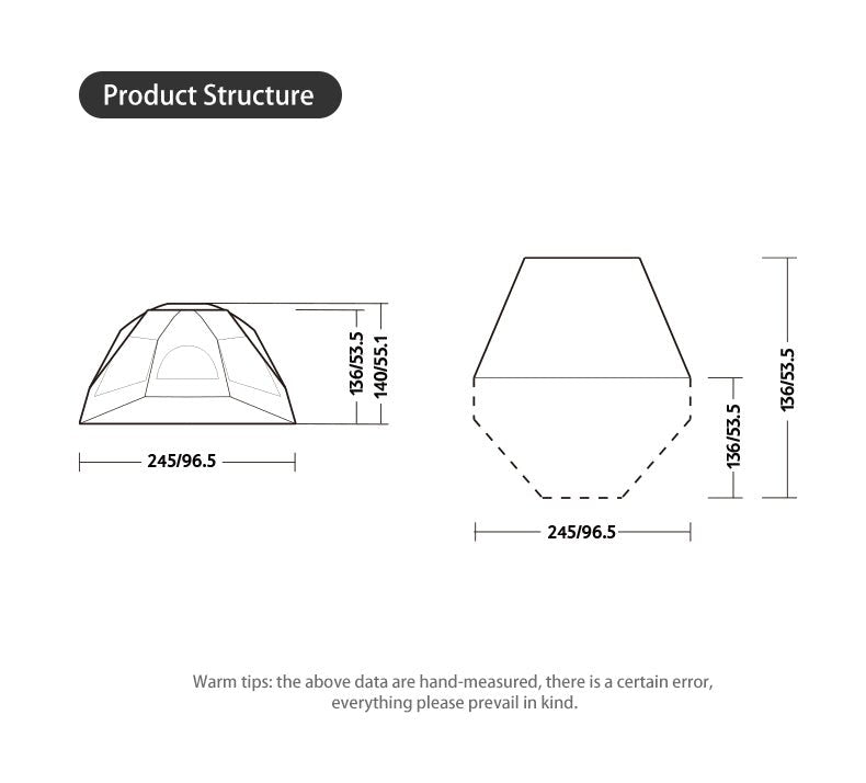Automatic beach tent - Naturexplore - Naturehike - CNK2300ZP023 -