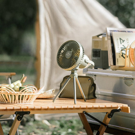 Camping fan with magnetic lamp - Naturexplore - Naturehike - NH22ZM001 - Khaki