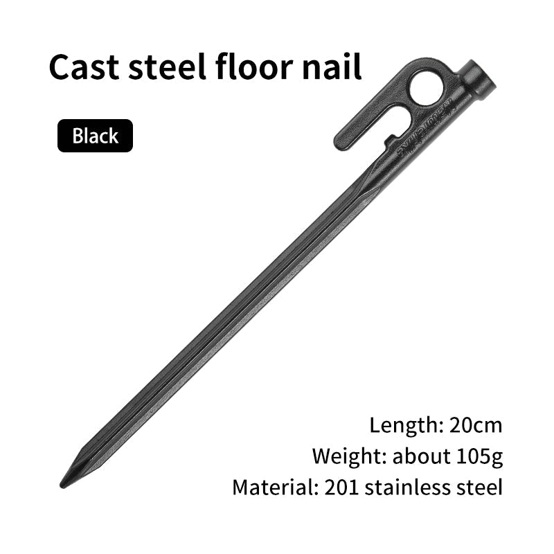 Cast steel ground pegs - Naturexplore - Naturehike - CNH22ZP018 - 20cm