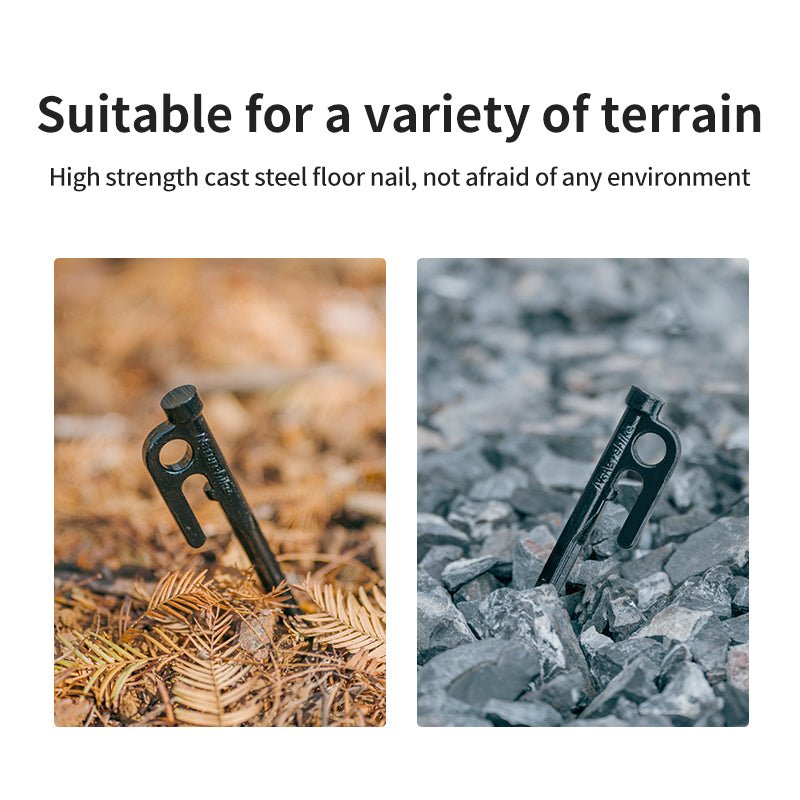 Cast steel ground pegs - Naturexplore - Naturehike - CNH22ZP018 - 30cm
