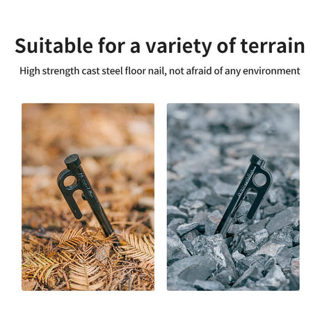 Cast steel ground pegs - Naturexplore - Naturehike - CNH22ZP018 - 30cm