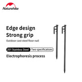 Cast steel ground pegs - Naturexplore - Naturehike - CNH22ZP018 - 20cm