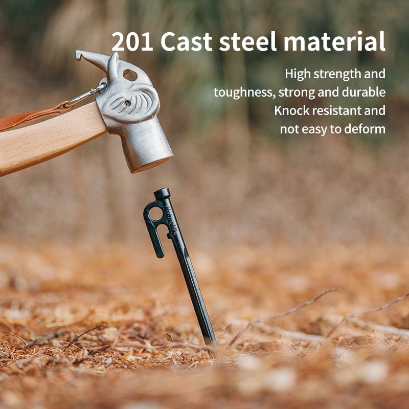 Cast steel ground pegs - Naturexplore - Naturehike - CNH22ZP018 - 30cm