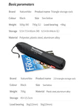 (Chen Yi)Triangular shelving Q-9B - Naturexplore - Naturehike - NH19PJ082 - Black M