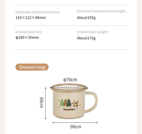 Children's enamel tableware - Naturexplore - Naturehike - CNH22CJ004 - Cup