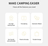 D01 Automatic Inflatable Cushion with Pillow (2023) - Naturexplore - Naturehike - CNK2300DZ014 - Single-3cm
