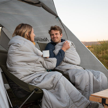 Double cotton sleeping bag with pillow - Naturexplore - Naturehike - NH21MSD05 - Shadow Blue
