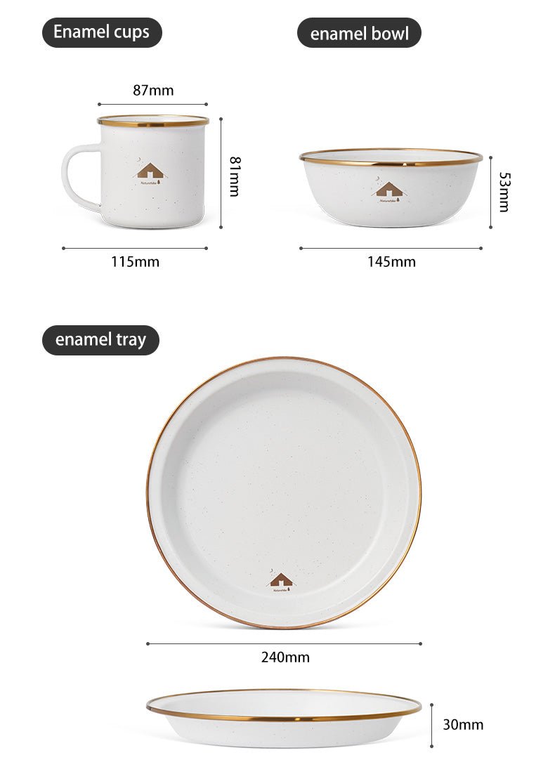 Enamel Tableware - Naturexplore - Naturehike - CNK2300CW013 - Bowl