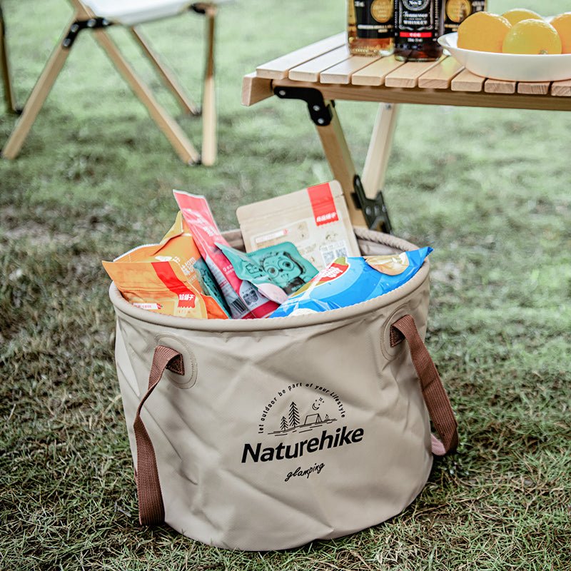 Foldable round bucket - Naturexplore - Naturehike - NH20SJ040 - Green/10L