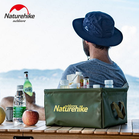 Foldable square bucket - Naturexplore - Naturehike - NH19SJ007 - Green