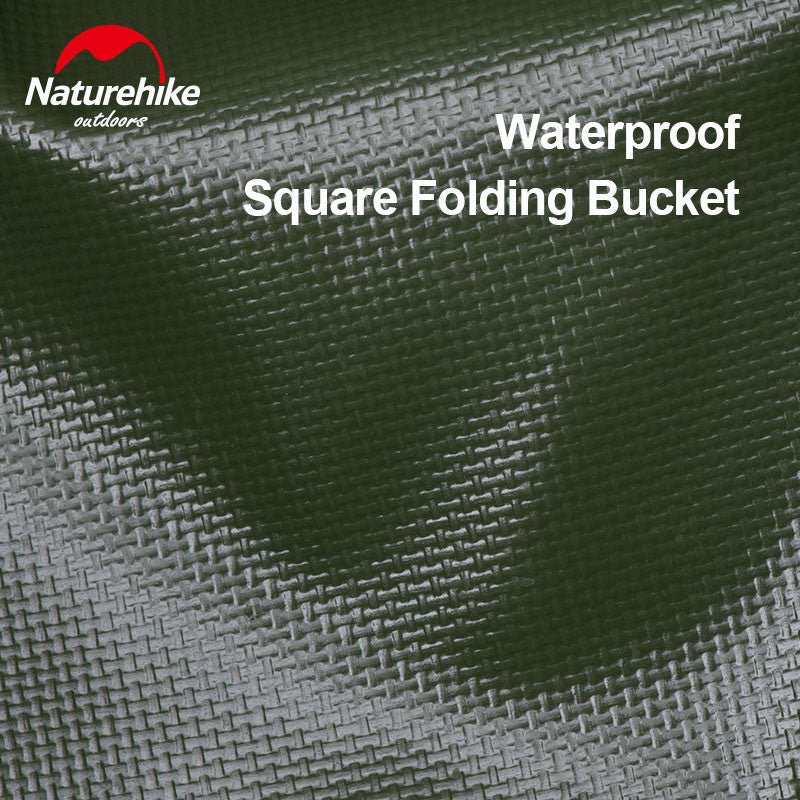 Foldable square bucket - Naturexplore - Naturehike - NH19SJ007 - Green