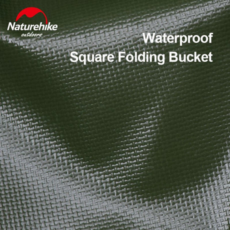 Foldable square bucket - Naturexplore - Naturehike - NH19SJ007 - Green