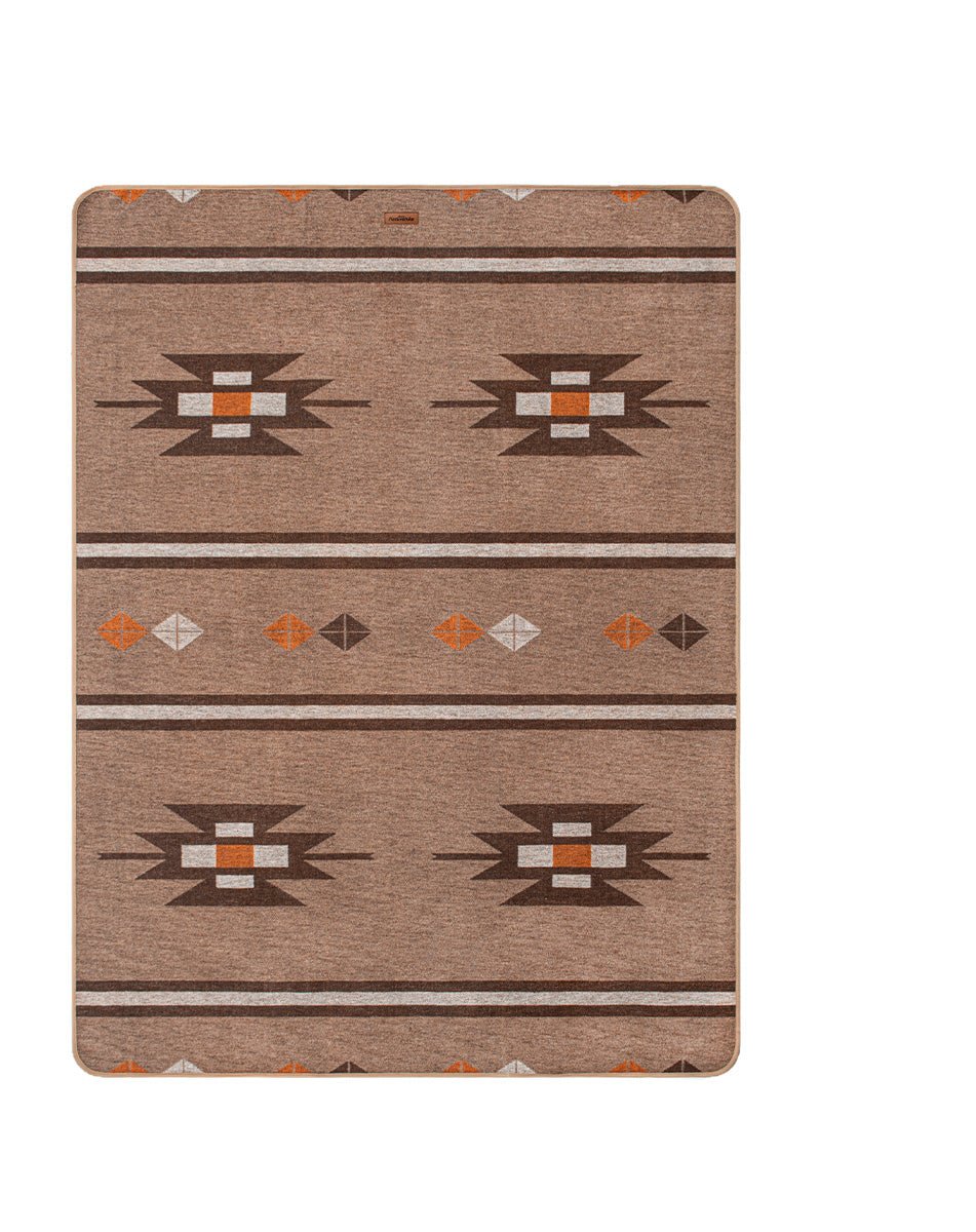 Geometric pattern wool blanket - Naturexplore - Naturehike - NH20FS036 - Dark coffee