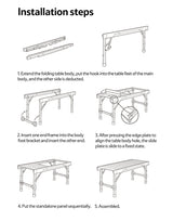 IGT outdoor folding combination table - Naturexplore - Naturehike - NH21JU011 - Aluminum Alloy (Beech Side)
