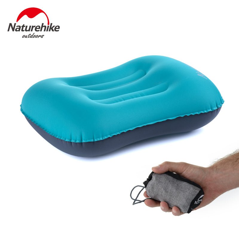 Lightweight TPU aeros inflatable pillow with new nozzle - Naturexplore - Naturehike - NH17T013-Z - Blue