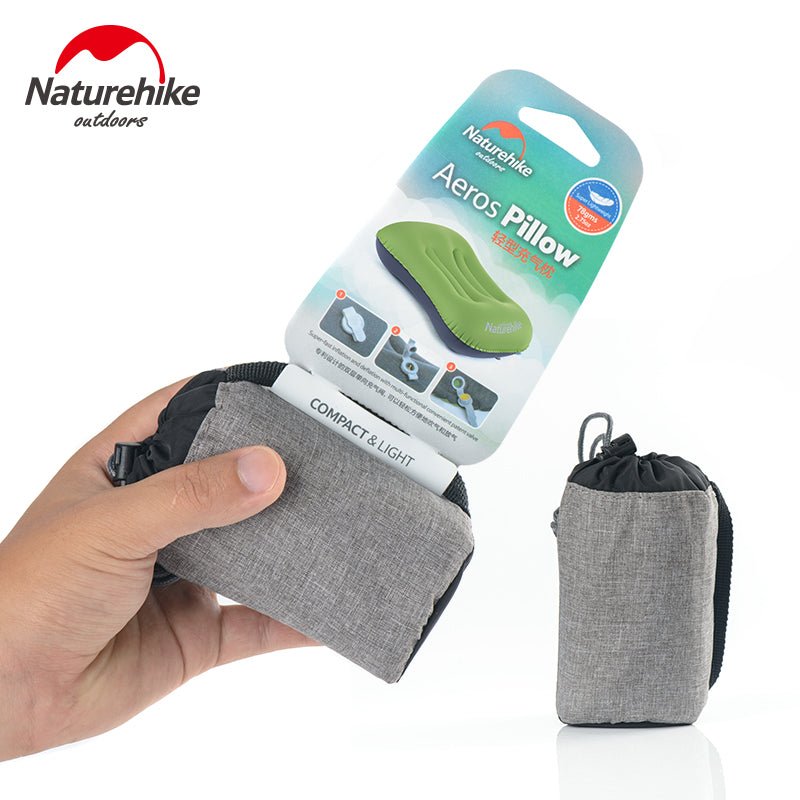 Lightweight TPU aeros inflatable pillow with new nozzle - Naturexplore - Naturehike - NH17T013-Z - Blue