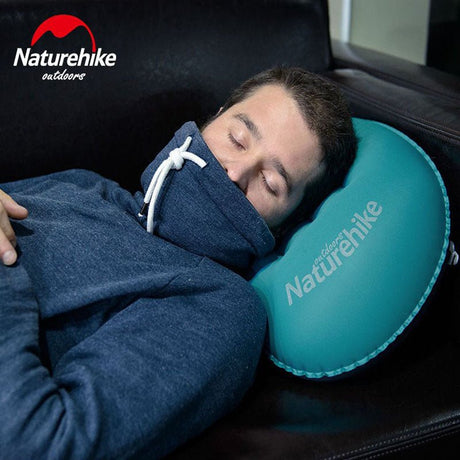 Lightweight TPU aeros inflatable pillow with new nozzle - Naturexplore - Naturehike - NH17T013-Z - Blue