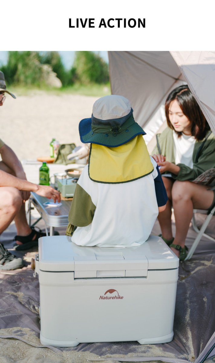 (LingDu 36H) Outdoor antibacterial cooler box - Naturexplore - Naturehike - CNK2300BS012 - Beige-22L