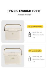 (LingDu 36H) Outdoor antibacterial cooler box - Naturexplore - Naturehike - CNK2300BS012 - Beige-22L