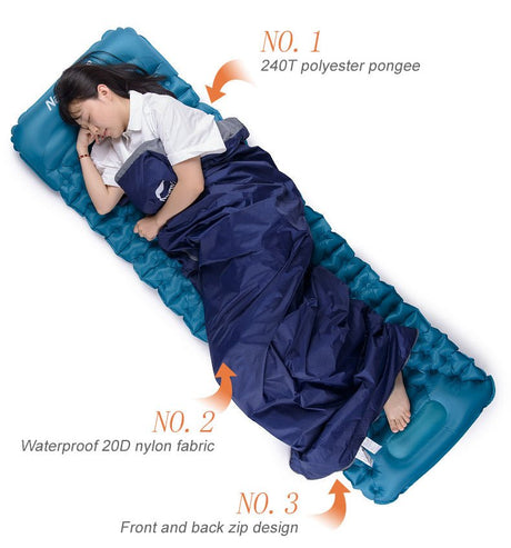 LW180 Ultralight Cotton Sleeping Bag - Naturexplore - Naturehike - NH21MSD04 - M-Champagne