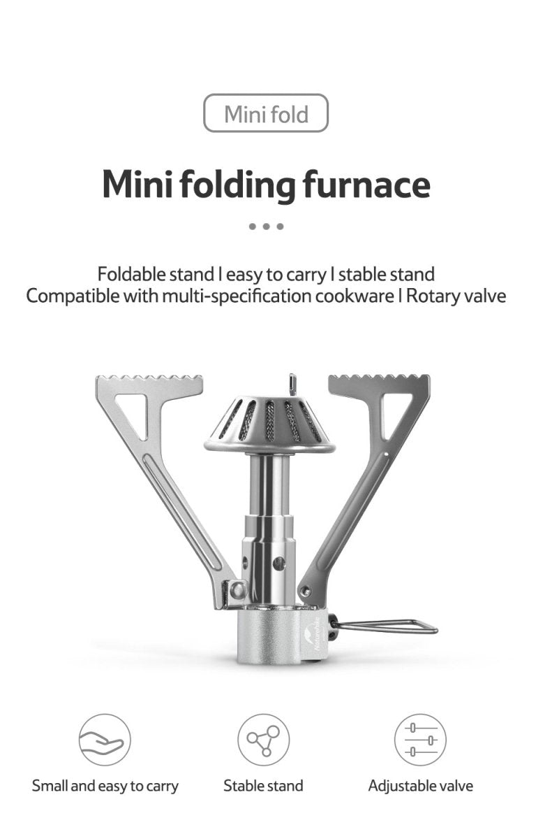 Mini folding camping stove - Naturexplore - Naturehike - NH21RJ004 -