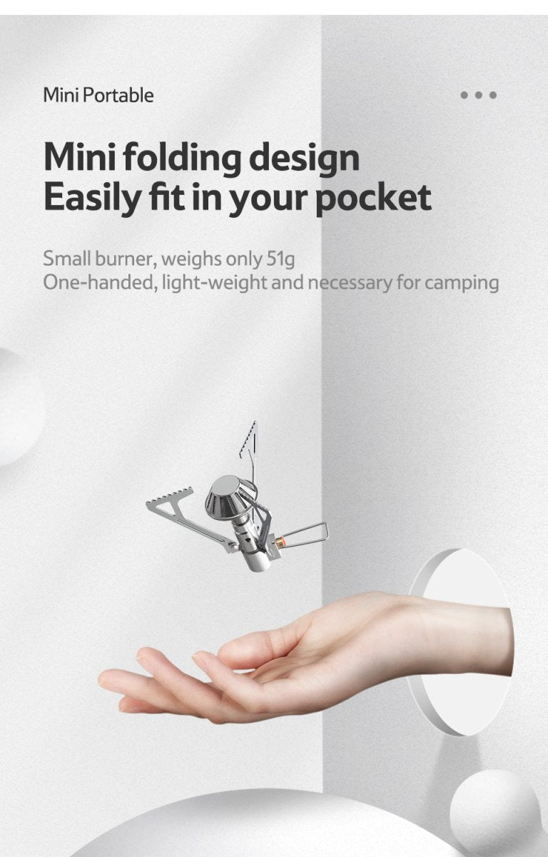 Mini folding camping stove - Naturexplore - Naturehike - NH21RJ004 -