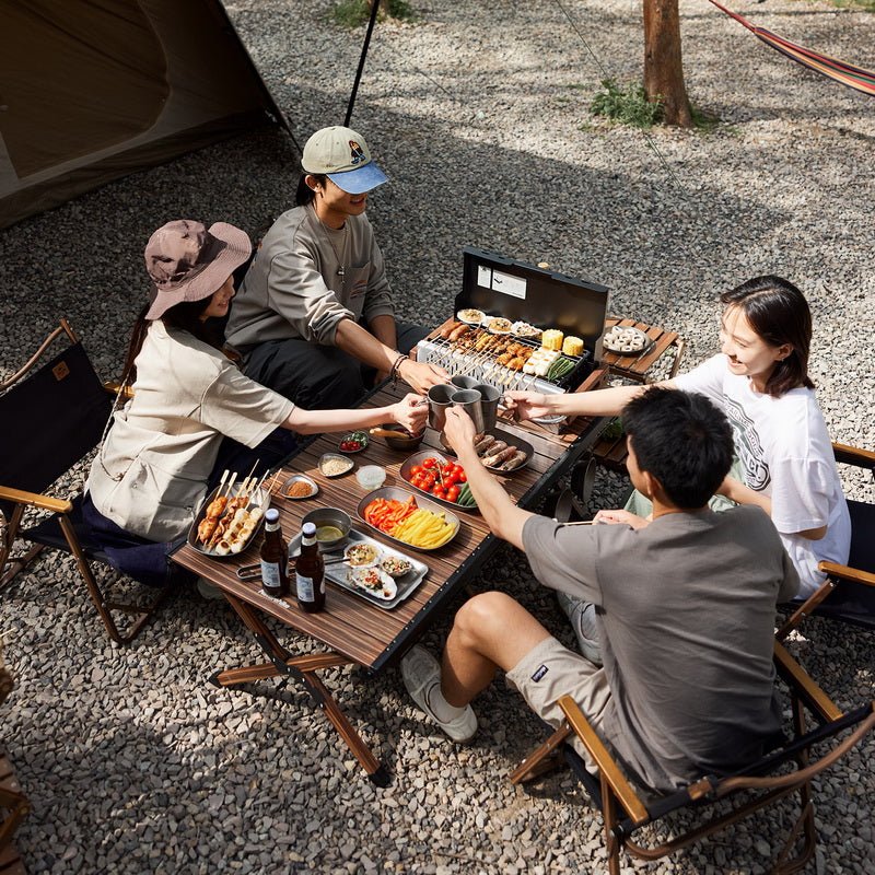 (MOYAN)Tabletop Travel BBQ Grill - Naturexplore - Naturehike - CNK2300CJ010 - Black