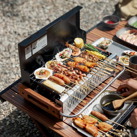 (MOYAN)Tabletop Travel BBQ Grill - Naturexplore - Naturehike - CNK2300CJ010 - Black