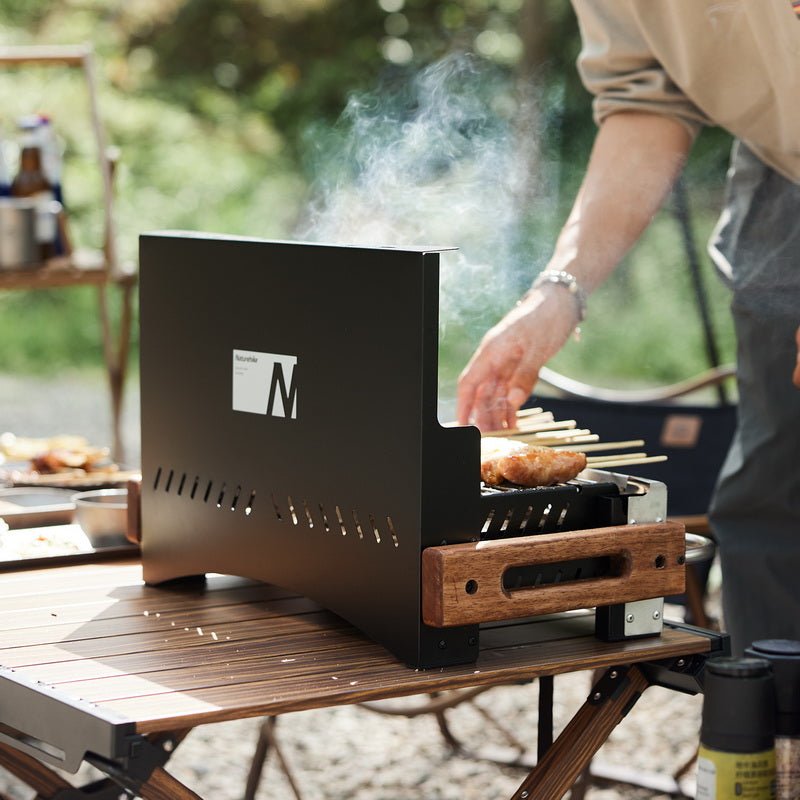 (MOYAN)Tabletop Travel BBQ Grill - Naturexplore - Naturehike - CNK2300CJ010 - Black