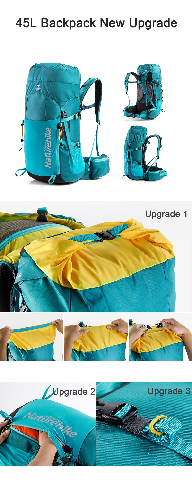 Naturehike 45L backpack - Naturexplore - Naturehike - NH18Y045-Q - Blue